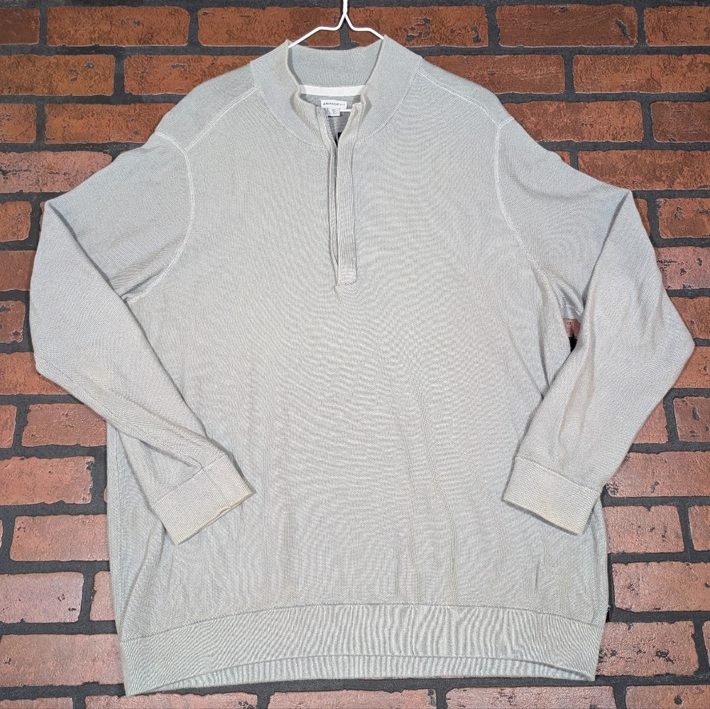 Ashworth Men's‎ XL Cotton Quarter-Zip Pullover